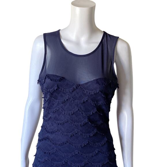 GUESS Los Angeles Womens Size 6 Blue Sleeveless Sheath Bodycon Cocktail Dress - Picture 6 of 10